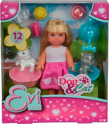 Кукольный набор Simba Эви Домашние любимцы 5733044