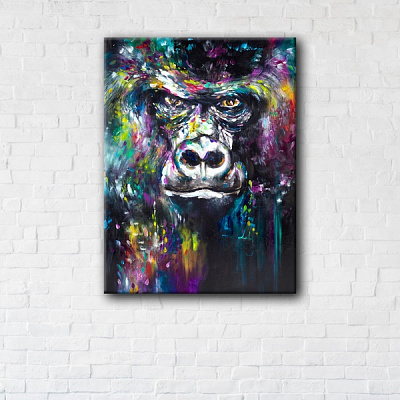Постер Monkey Art 75x100 см Brushme