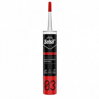 Герметик силиконовый Selsil № 03 прозрачный 280 мл
