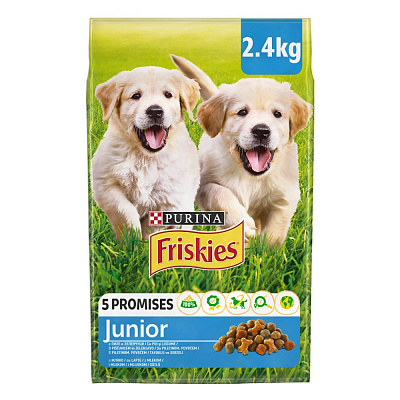 Корм сухий FRISKIES by Purina Junior з куркою, овочами та молоком 2,4 кг
