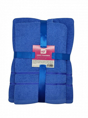 Набір рушників Trity 50х90 см + 70х140 см синій UP! (Underprice)