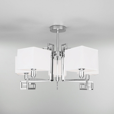 Люстра потолочная Strotskis Alma 5x40 Вт E14 белый 60115/5 (хром) 