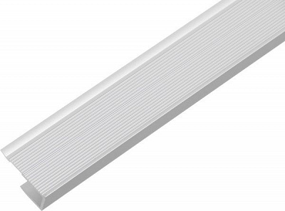 Профиль алюминиевый облицовочный для ламината Braz Line 31x12x2700 мм серебро 