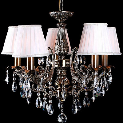 Люстра подвесная Strotskis Charleston 5x40 Вт E14 античная бронза 3646/5 