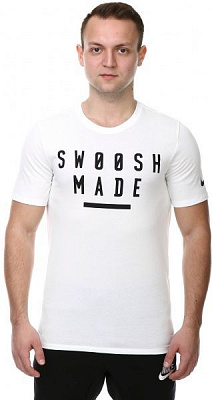 Футболка Nike Dry Swoosh Made 834329-100 XL белый