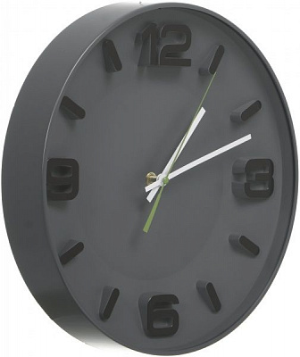Часы настенные Черные цифры 33,5см 10052A