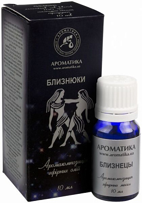Аромакомпозиція Ароматика Близнецы серия Знаки зодиака 10 мл