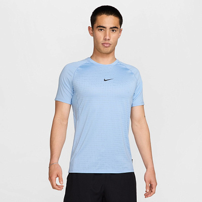 Футболка Nike M NP BREATHE SLIM SS TOP HJ4055-422 р.L голубой