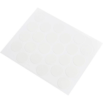 Заглушка на мініфікс самоклеюча біла 24 шт DC