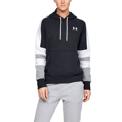 Джемпер Under Armour RIVAL FLEECE LC LOGO HOODIE NOVELTY 1348552-001 р. XS чорний