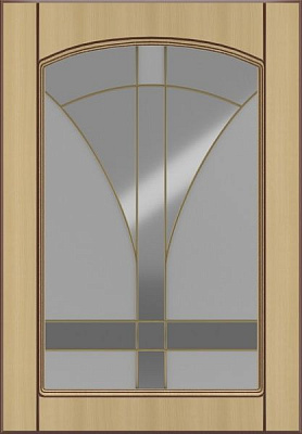 Фасад для кухни Грейд-Плюс Клен светлый патина №420 713x496 ВТ левый Винтаж