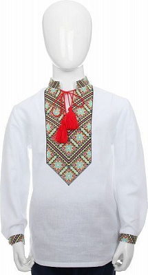 Вышиванка Эдельвика р.152 зеленый 551-18/09 