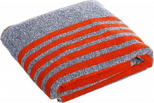 Полотенце пляжное Home 90x160 см серый с красными вставками 