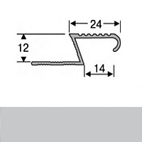 Профіль для плитки алюмінієвий ТІS АЛПZ  2.7 м без покриття