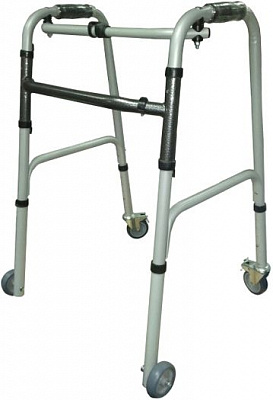 Ходунки-рамки на 4 колесах складные регулируемые по высоте MEDOK MED-03-012