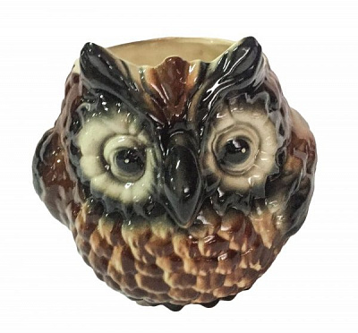 Подставка под вазон Сова коричневый 