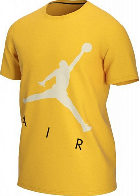 Футболка Jordan M J JUMPMANAir HBR SS CREW CV3425-739 р.XL жовтий