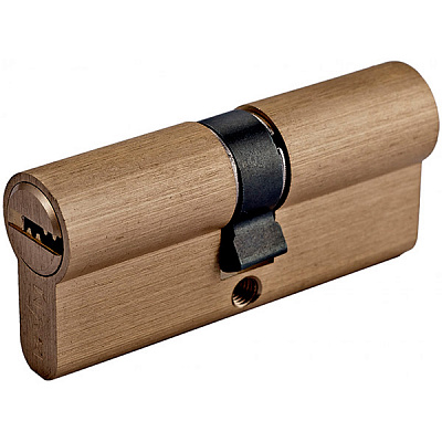 Цилиндр MVM Р6Р 35x35 ключ-ключ 70 мм матовая латунь