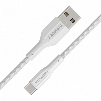 Кабель Promate xCord-AC200 USB-A to USB-C 2А 2 м white (xcord-ac200.white)