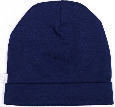Шапочка Baby Veres Leo с отворотом р.40 синий