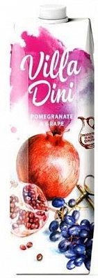 Нектар Villa Dini Гранатово-виноградный 1л 