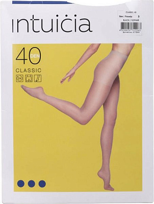 Колготки женские Интуиция Класcика 40 den р. 3 черный 