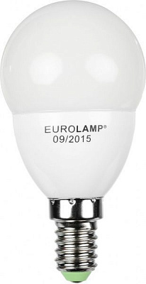 Лампа светодиодная Eurolamp 5 Вт G45 матовая E14 220 В 3000 К LED-G45-05143(A) 