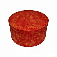 Коробка подарочная круглая бордовая текстурная 27.5х14.7 см 211081507