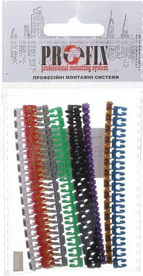 Маркер кабельный EMT Цифра 0,5x1,5 мм 10x10 шт. разноцветный 