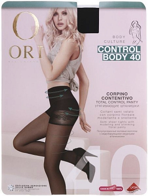 Колготки женские ORI Control Body 40 Den Nero р. 2 черный 1 пар 