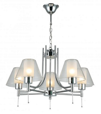 Люстра Miorro Cristallo 580x630 мм 5x40 Вт E14 хром 51-311-033