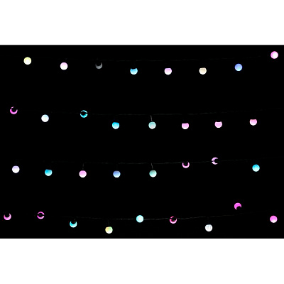 Електрогірлянда лінійна Феєрія З кульками DEC-15-0059 вбудований світлодіод (LED) 128 ламп 10 м