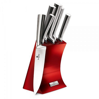 Набор ножей в колоде Metallic Line BURGUNDY Edition 6 предметов BH 2450 Berlinger