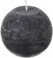 Свічка Куля 10х10 см чорний (7,7) Во-10 Candy Light