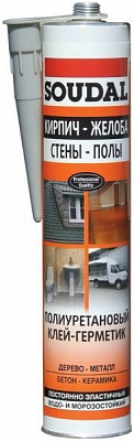 Клей-герметик SOUDAL PU Sealant 300 мл коричневый
