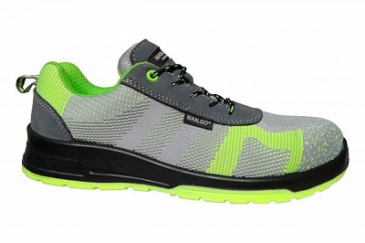 Полуботинки рабочие MAN.GO 9001 S1P р.47 серый с зеленым
