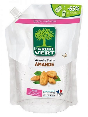 Средство для ручного мытья посуды L'Arbre Vert Миндаль 1л