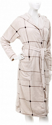 Халат з мікрофібри La Nuit Cell р. M кремовий