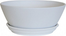 Горшок керамический Ориана-Запорожкерамика Бонсайница Новая крошка круглый 3,5 л белый (016-2-055) 