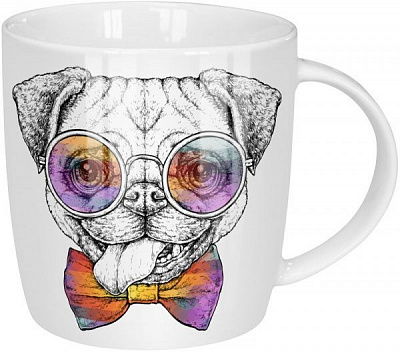 Чашка Мопс 360 мл 21-279-046 Keramia