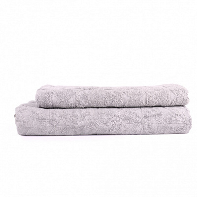 Полотенце махровое Rice жаккард 70x140 см серебро La Nuit 