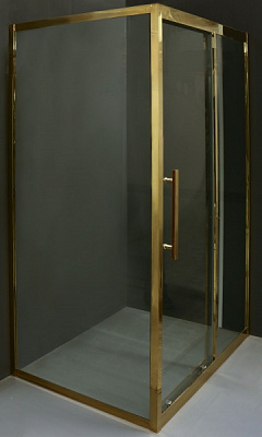 Душевое ограждение ScandiSPA прямоугольное GERD R 120x80x190 rose gold B-L1003R