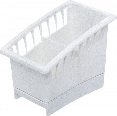 Сушилка для столовых приборов 16,5x11x13,5 см мраморная 195 Lamela