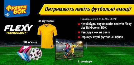 Поздравляем победителей акции "Фрекен Бок Flexy купуй – футбольні дарунки отримуй!"