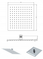 Лійка для душу Mixxen АТЛАНТІК КУБ MXBZ0467-200