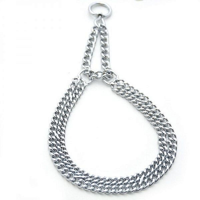 Ошейник-удавка Лорі двухрядный хромированный УЛ 2-2,0/40 см