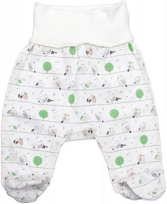 Ползунки детские Baby Veres Funy sparrows р.50 молочный 