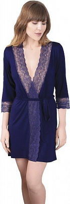 Халат женский Roksana Epatage 694/60810 р. XXL темно-синий 