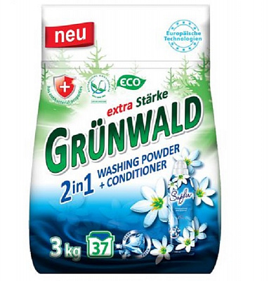 Порошок для машинной стирки Grunwald Универсальный 2 в 1 3 кг