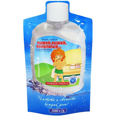 Крем-мило Фитодоктор Рудий, рудий, конопатий з алантоїном дой-пак 300 мл